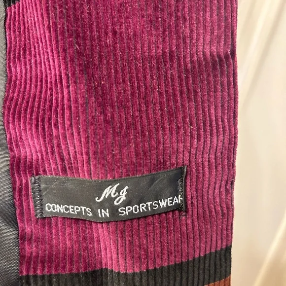 MJ Concepts in sportswear corduroy jacket size S - Picture 3 of 3